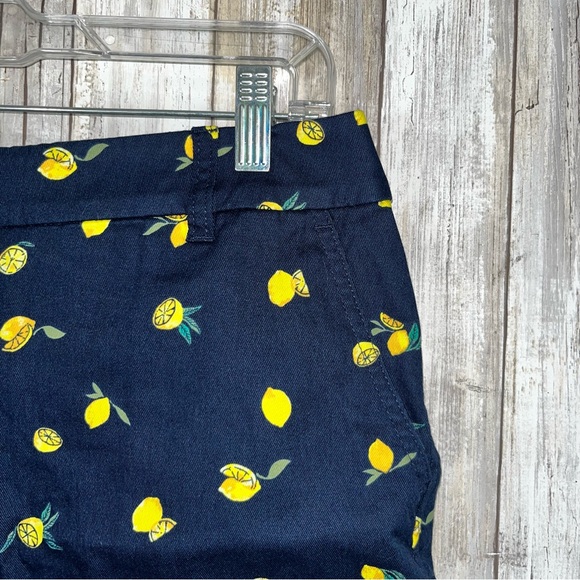 NEW J. Crew Lemon & Navy 5” Chino Shorts - Picture 4 of 6
